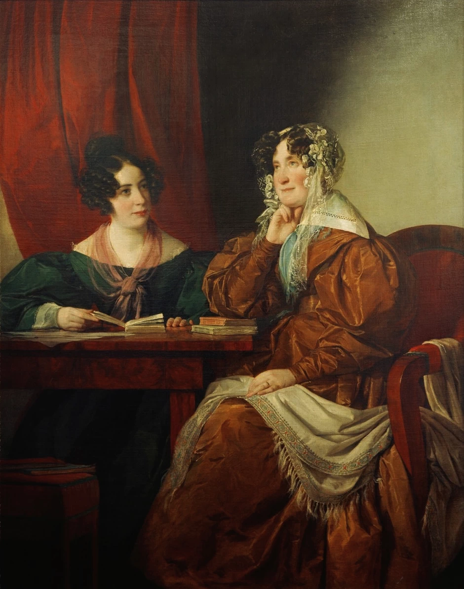 Ritratto della baronessa Henriette Pereira - Arnstein con la figlia Flora, Österreichische Galerie Belvedere, Vienna